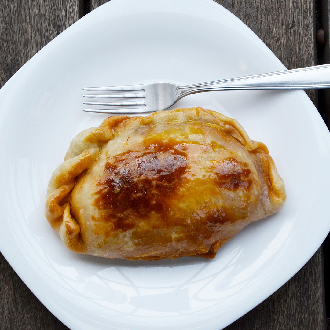 plated empanada