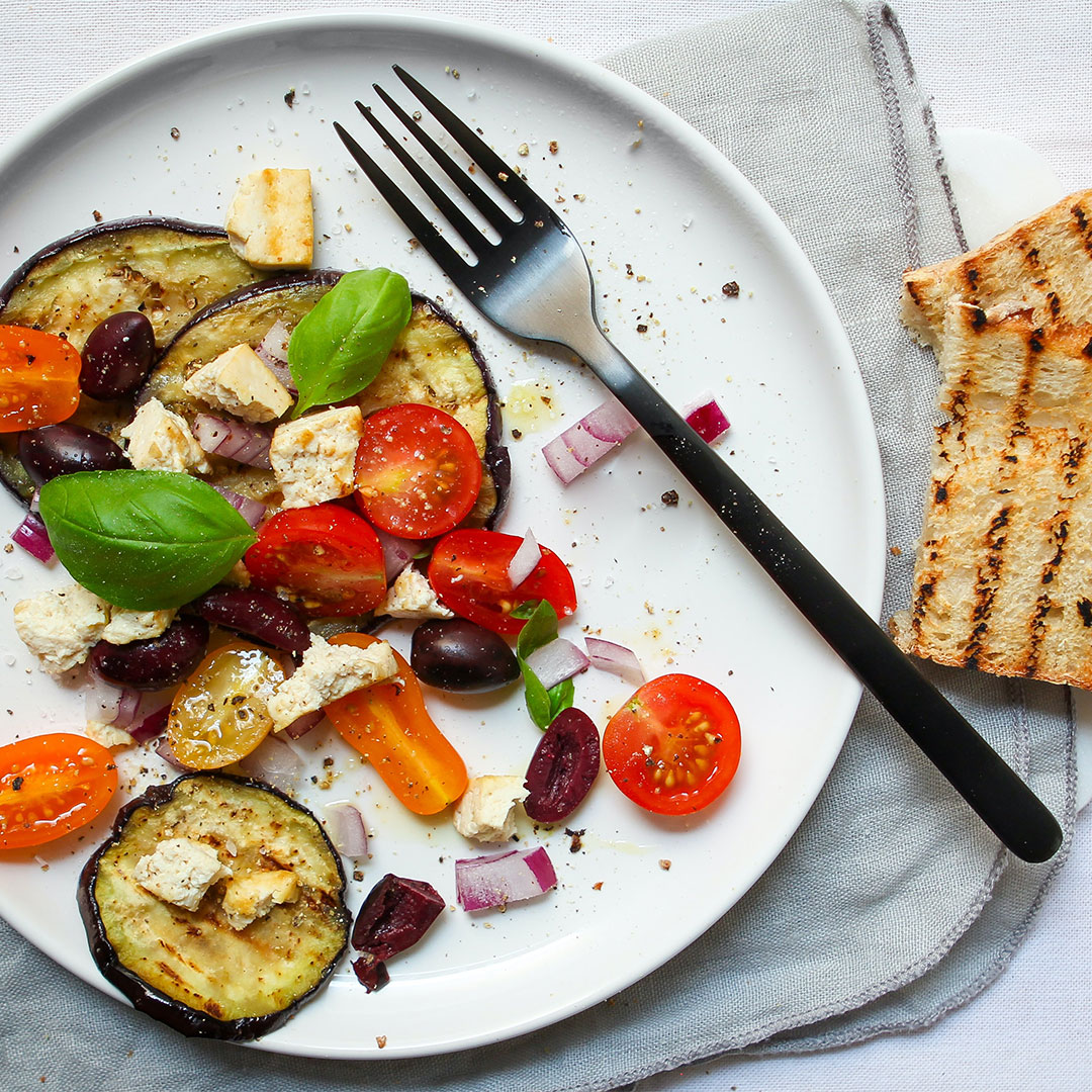 plated vegetables