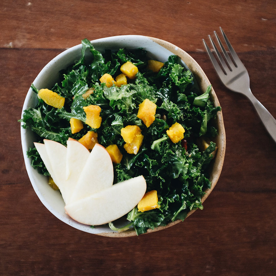 kale salad in bowl