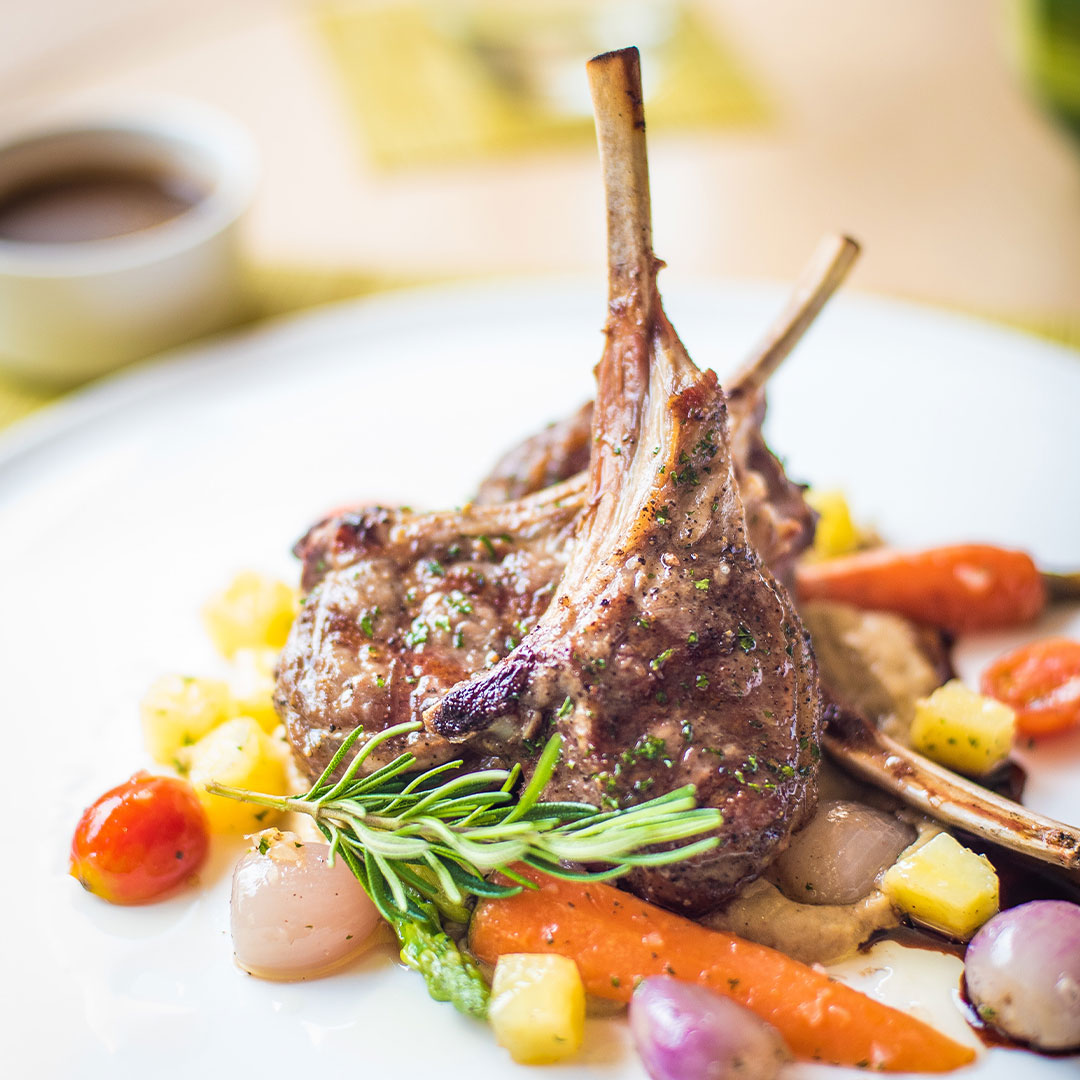 Lamb Chops and Vegetables