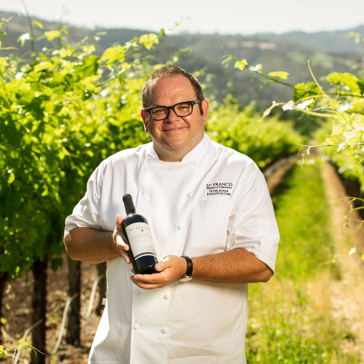 Enjoy the culinary stylings of Chef Janiak at St. Francis Winery