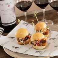 Chicken bahnmi sliders and Zinfandel