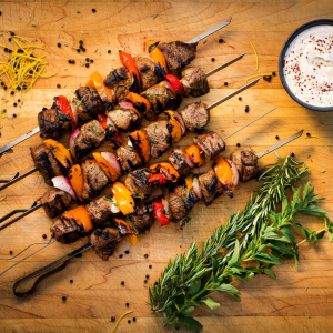 Lemon and Fennel Lamb Skewers