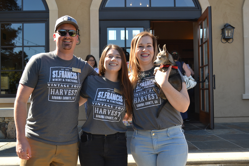Wine Club Team at the Blessing of the Animals 2022