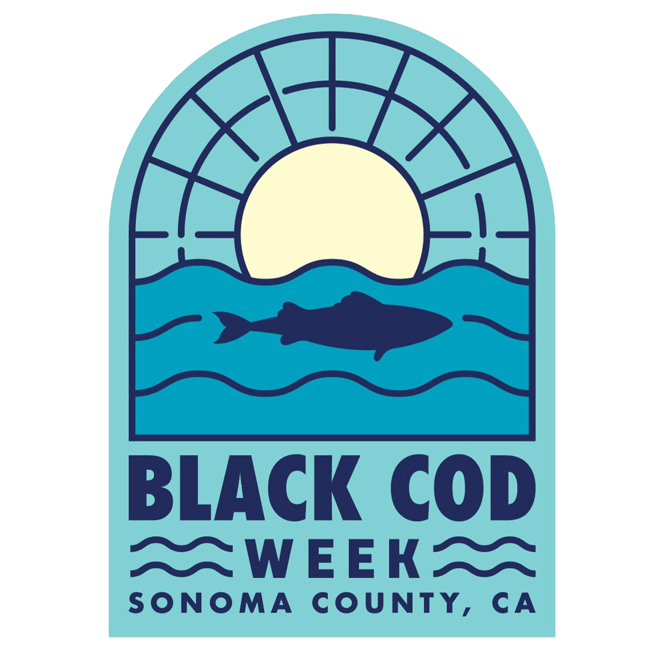 Sonoma County Black Cod Week logo