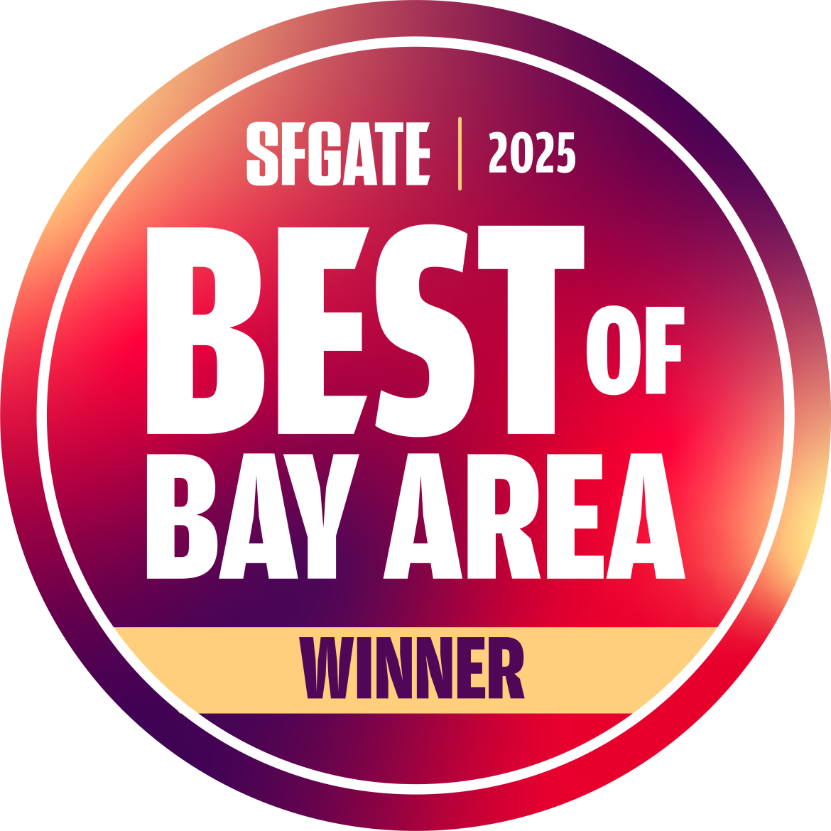 Voted Best of the Bay Area by SFGATE in 2025