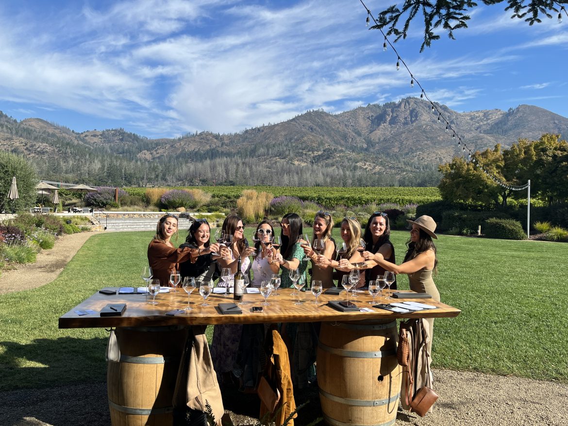Group of ladies enjoying a Tower Tasting