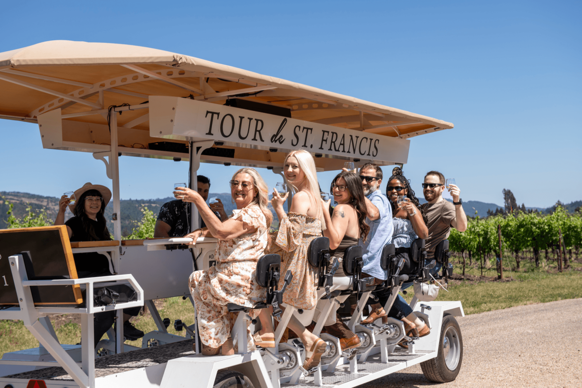 The Tour de St. Francis Trolley Tastings are one-of-a-kind