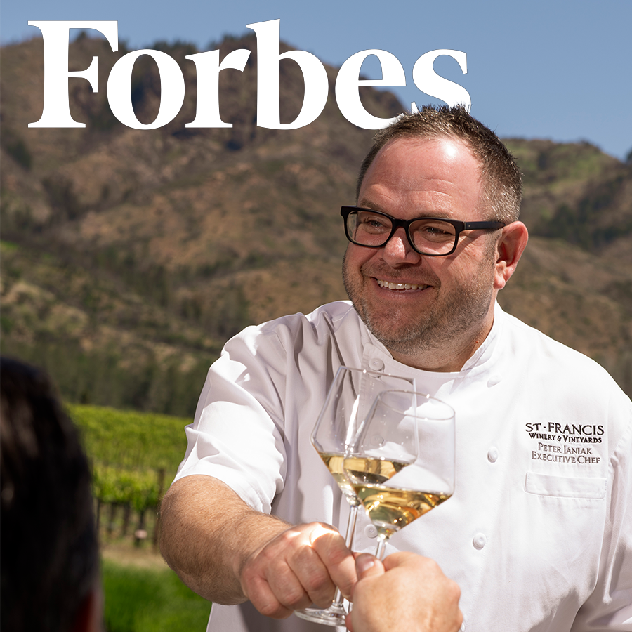 Forbes feature on Chef Peter Janiak of St. Francis Winery & Vineyards