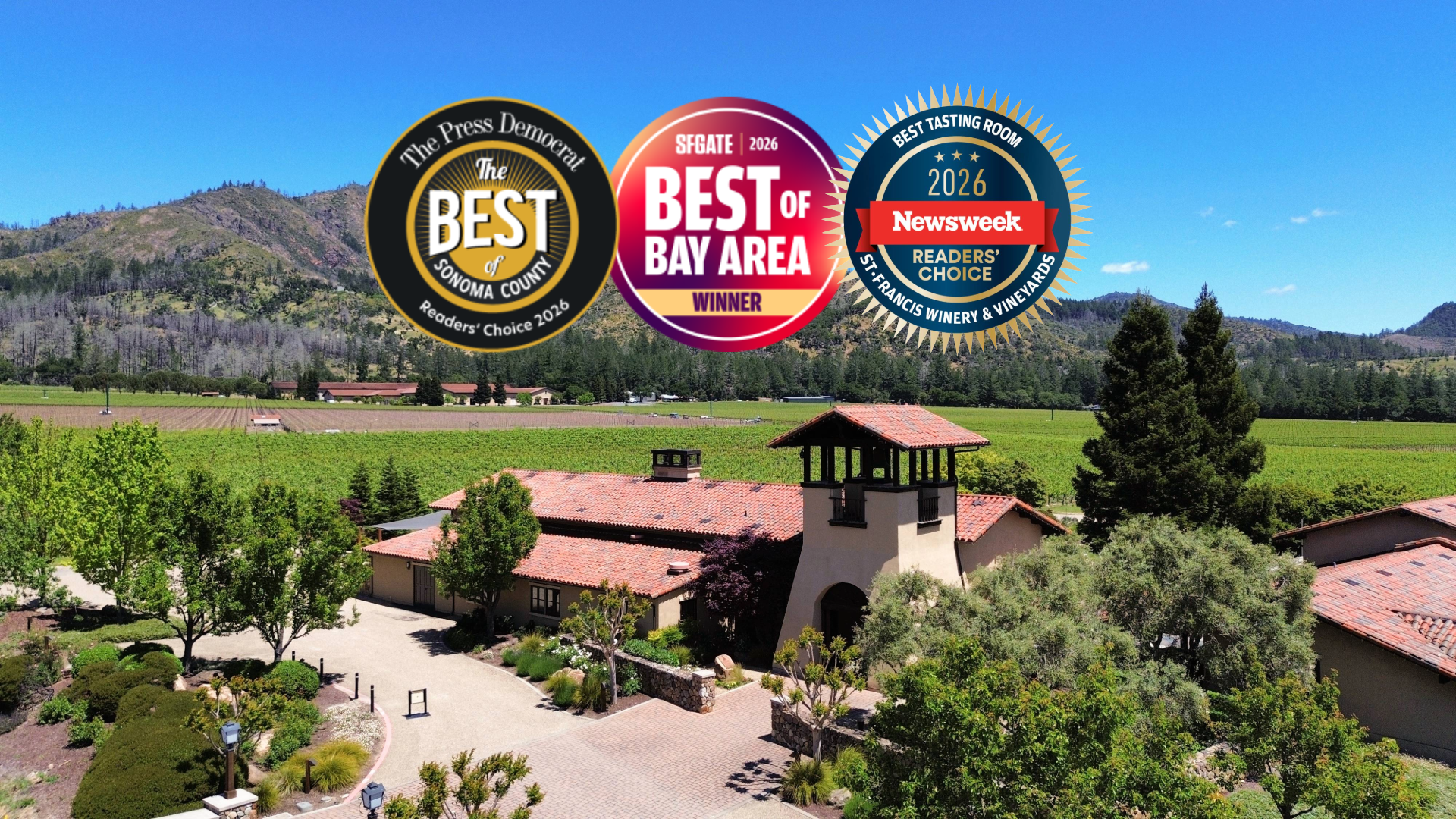 Best Winery and Best Tasting Room St. Francis winery
